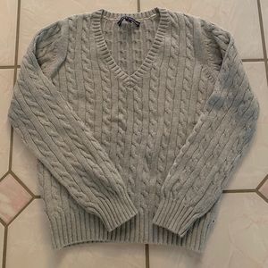 Tommy Hilfiger Grey V-Neck Sweater